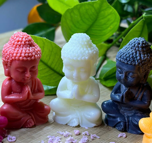 Small praying buddha wax melt