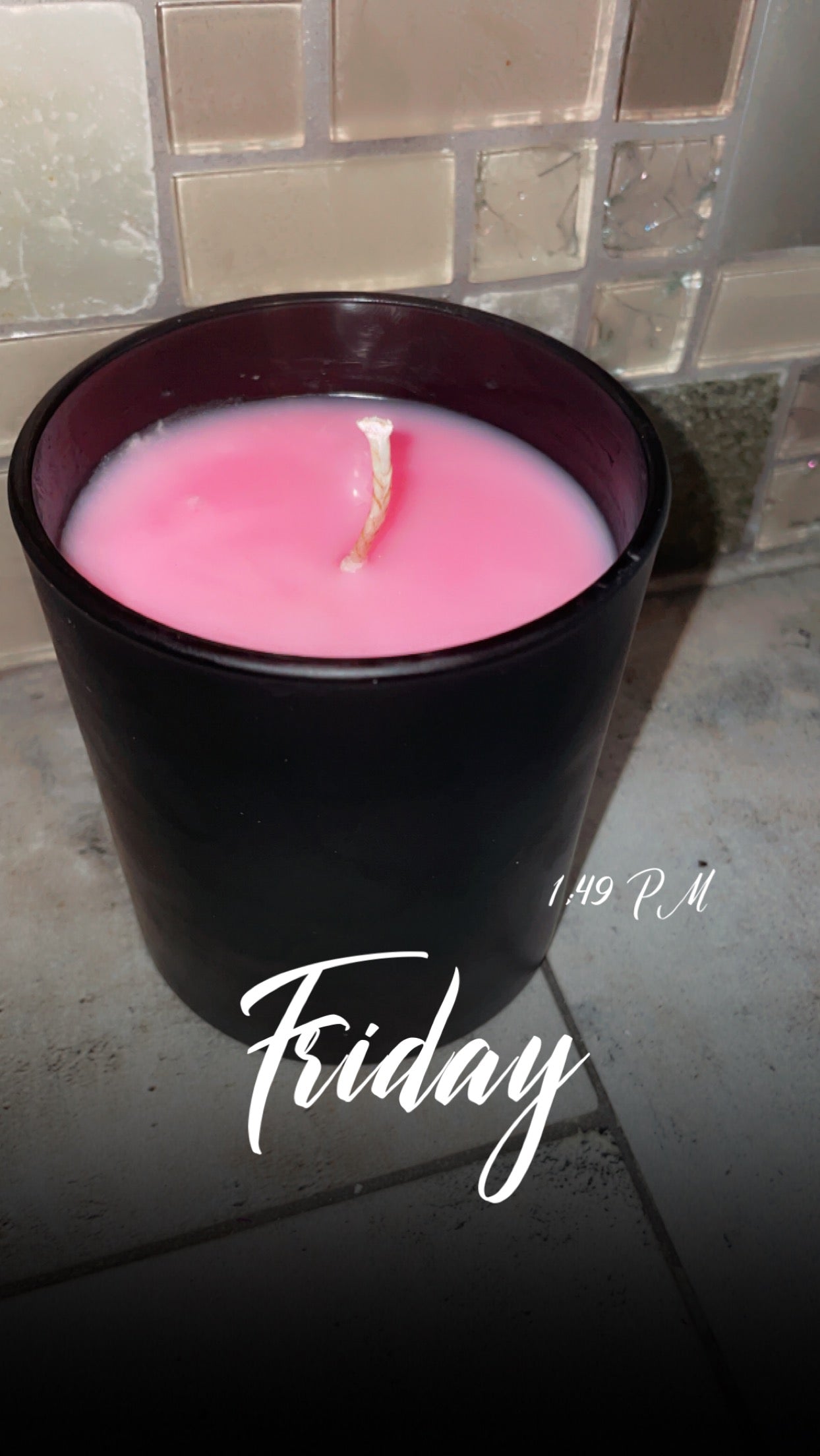 Mens polo red scented candle