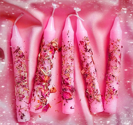 Self Love dressed chime candles