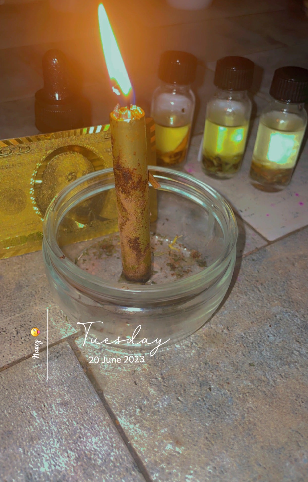 Golden Dressed Candles for business success ,clear obstacles& bring more money